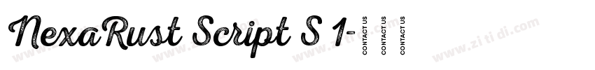 NexaRust Script S 1字体转换